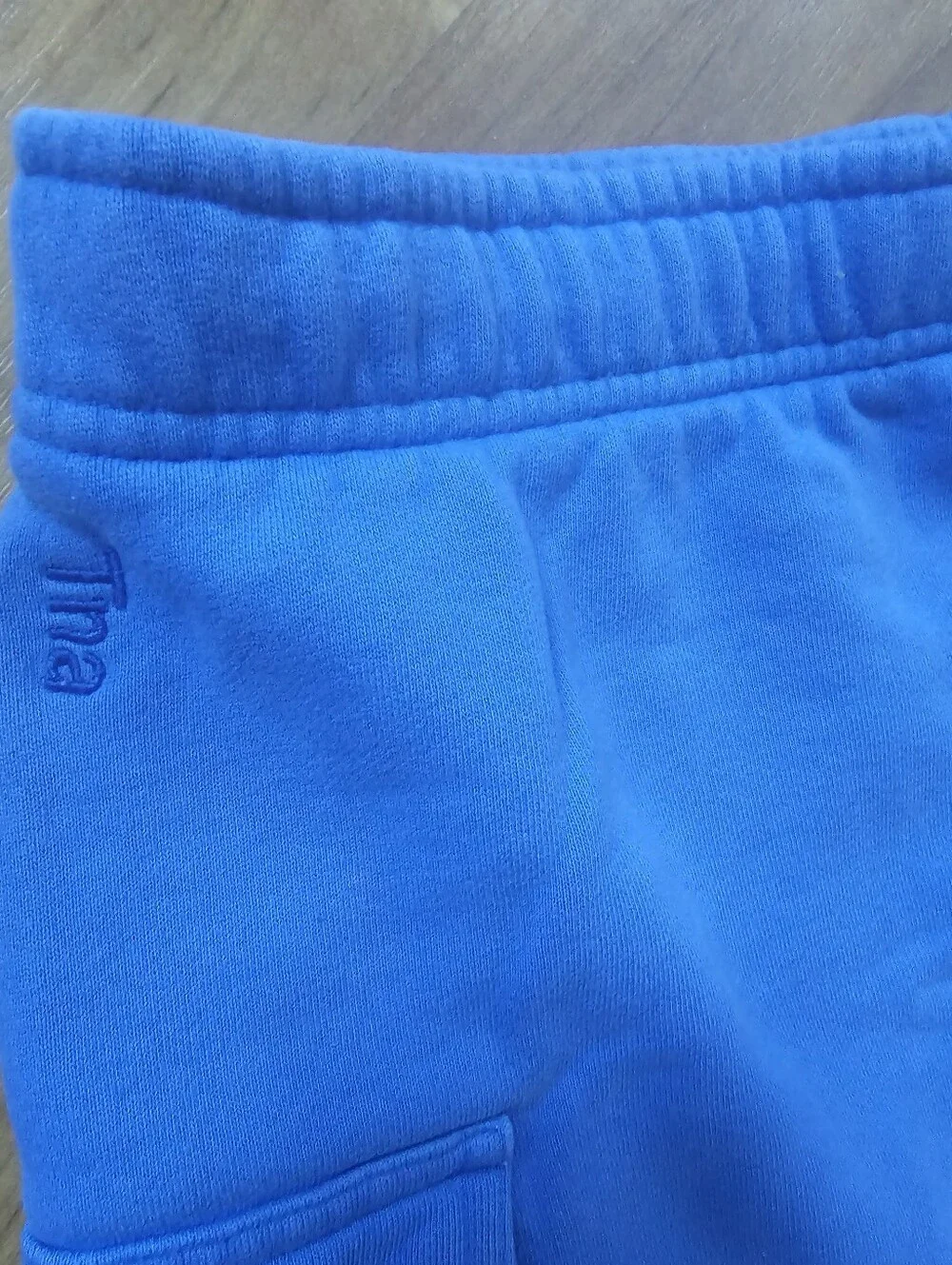Tna Cozy Fleece Boyfriend Cargo Sweatshorts Blue Size Large